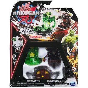 Brand New Bakugan Street Brawl Special Attack Mantid & Bruiser Figure 2-Pack.